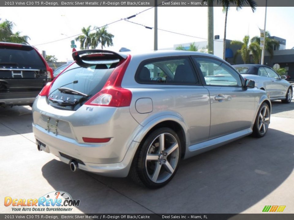 2013 Volvo C30 T5 R-Design Electric Silver Metallic / R-Design Off Black/Calcite Photo #5