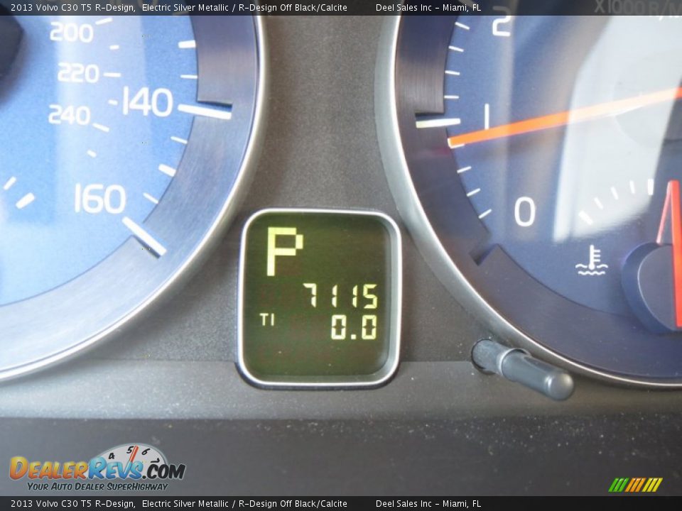 2013 Volvo C30 T5 R-Design Electric Silver Metallic / R-Design Off Black/Calcite Photo #15