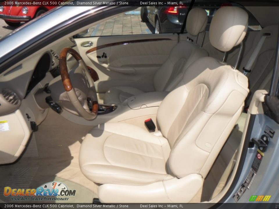 2006 Mercedes-Benz CLK 500 Cabriolet Diamond Silver Metallic / Stone Photo #9