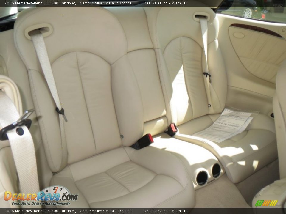 2006 Mercedes-Benz CLK 500 Cabriolet Diamond Silver Metallic / Stone Photo #11