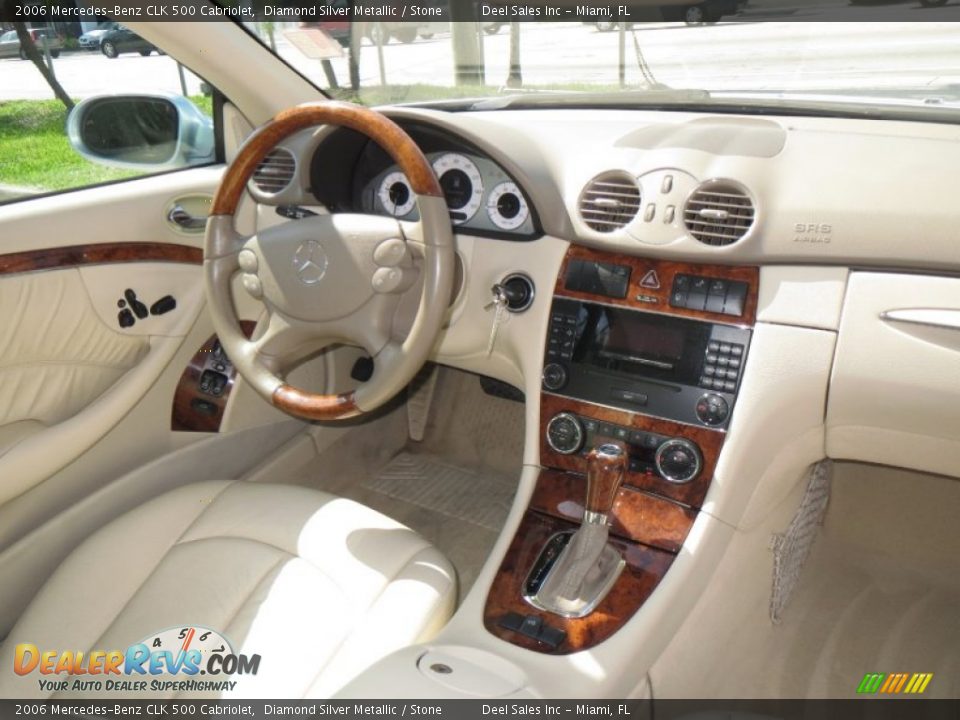 2006 Mercedes-Benz CLK 500 Cabriolet Diamond Silver Metallic / Stone Photo #12