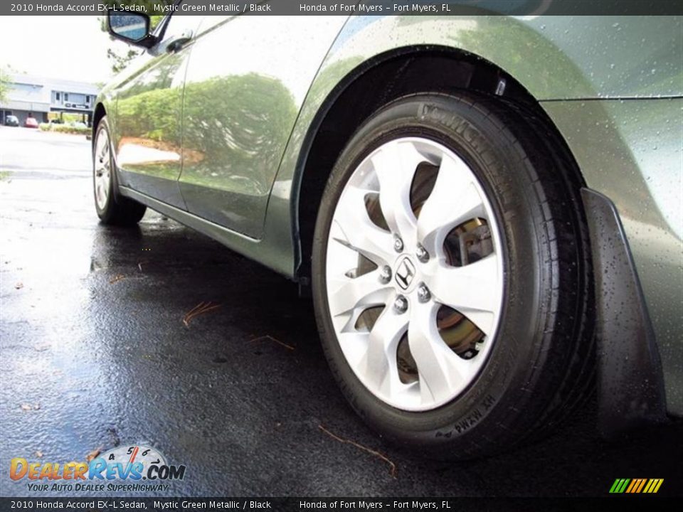 2010 Honda Accord EX-L Sedan Mystic Green Metallic / Black Photo #4