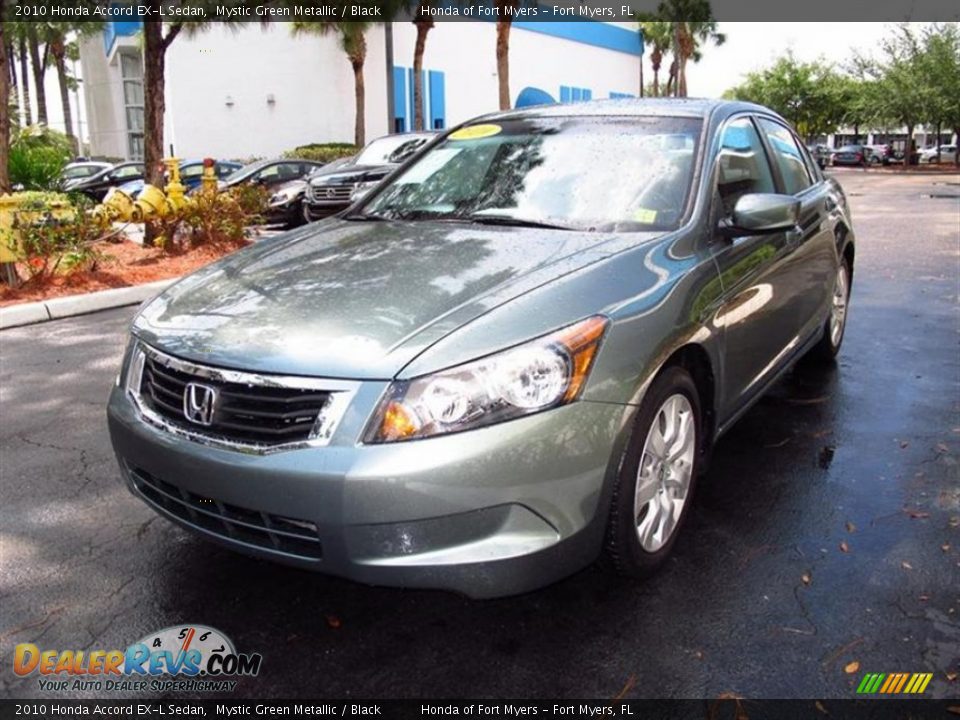 2010 Honda Accord EX-L Sedan Mystic Green Metallic / Black Photo #5
