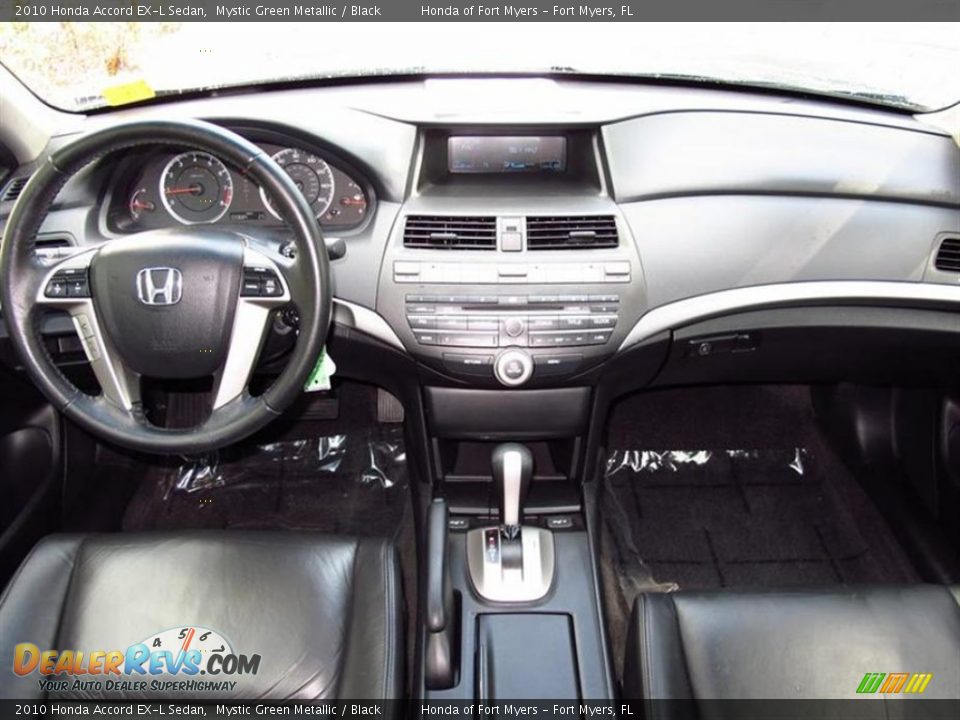 2010 Honda Accord EX-L Sedan Mystic Green Metallic / Black Photo #8