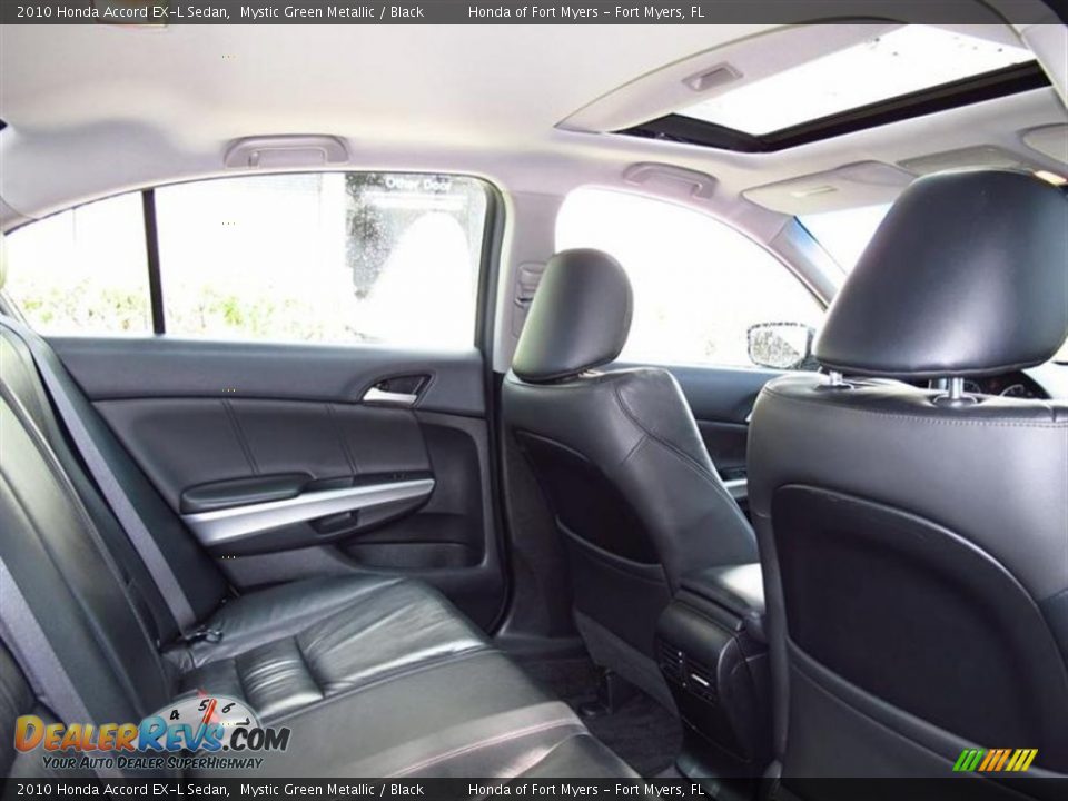 2010 Honda Accord EX-L Sedan Mystic Green Metallic / Black Photo #12