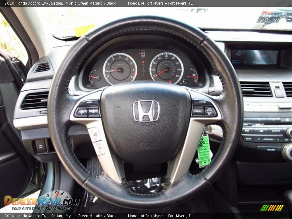 2010 Honda Accord EX-L Sedan Mystic Green Metallic / Black Photo #15