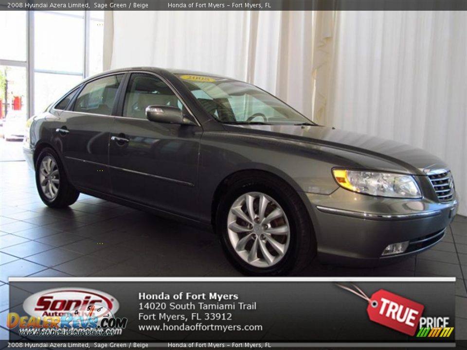 2008 Hyundai Azera Limited Sage Green / Beige Photo #1