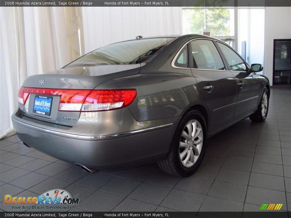 2008 Hyundai Azera Limited Sage Green / Beige Photo #3
