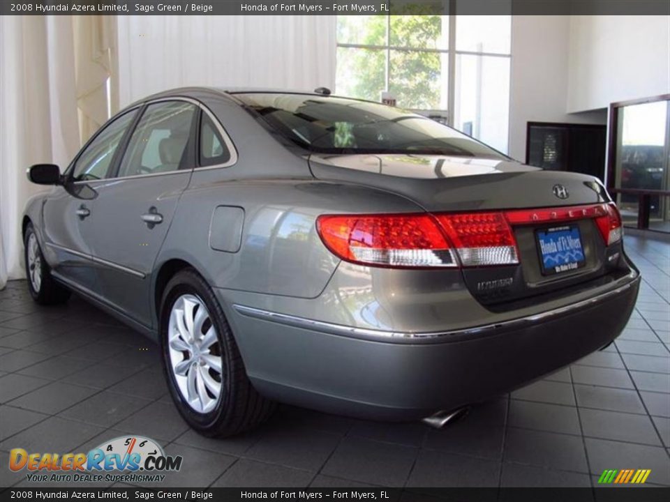 2008 Hyundai Azera Limited Sage Green / Beige Photo #6