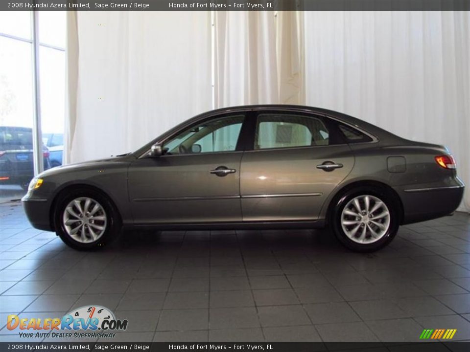 2008 Hyundai Azera Limited Sage Green / Beige Photo #7