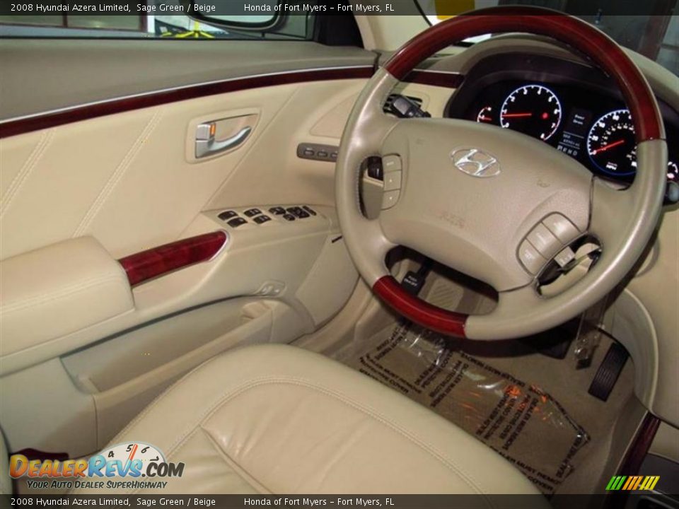 2008 Hyundai Azera Limited Sage Green / Beige Photo #12