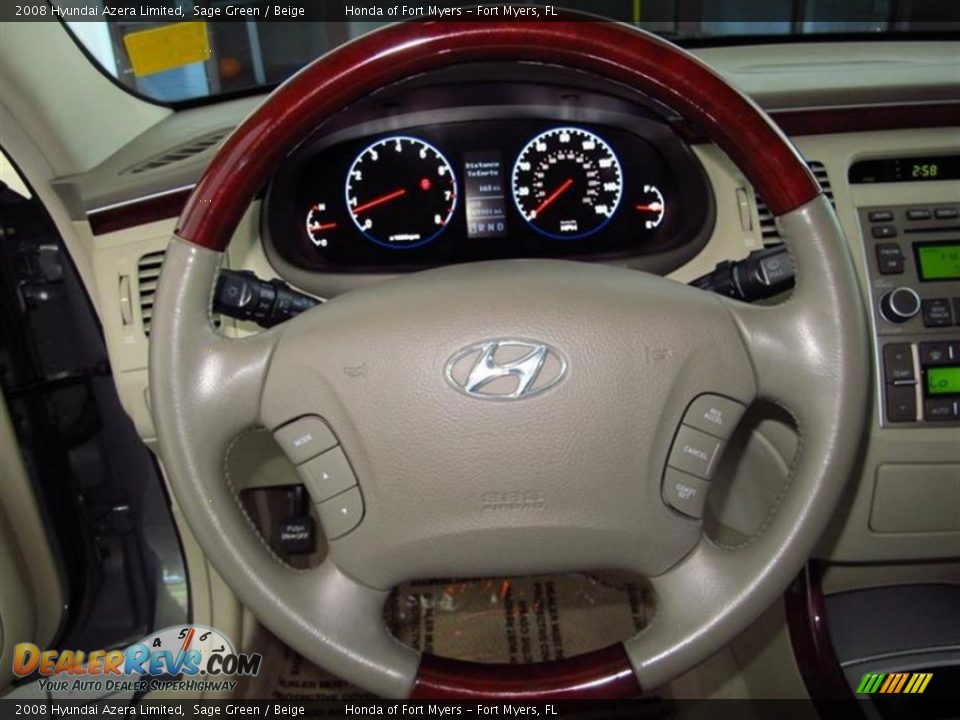 2008 Hyundai Azera Limited Steering Wheel Photo #24
