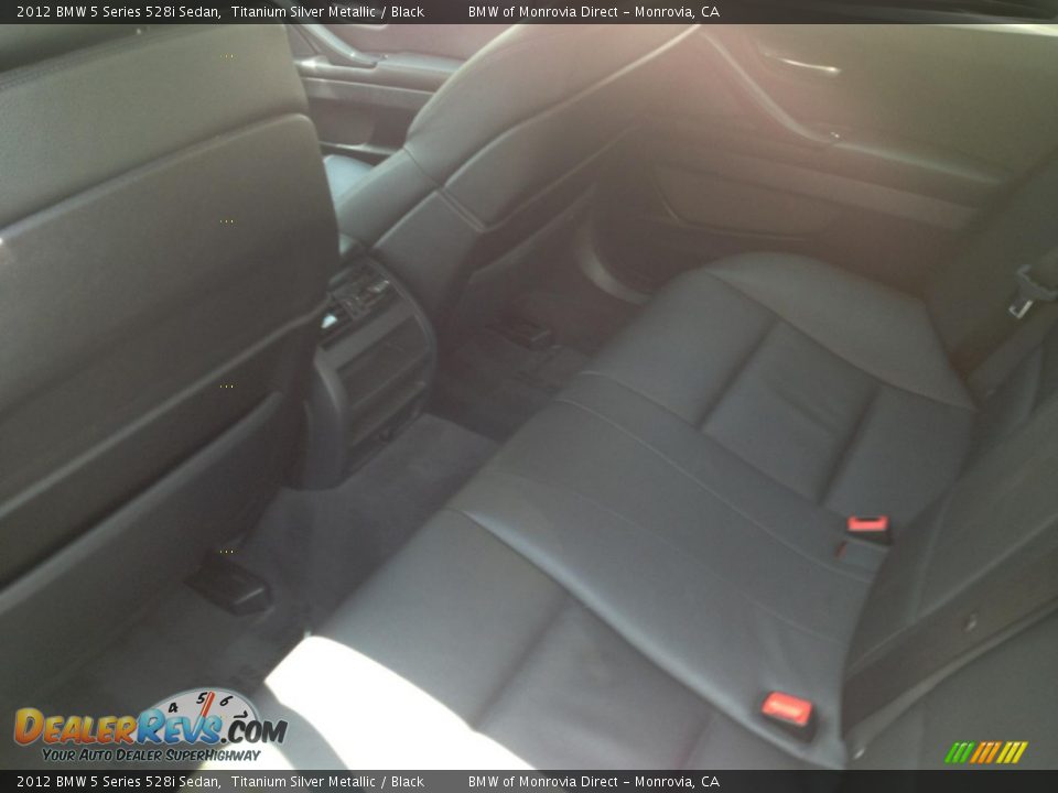 2012 BMW 5 Series 528i Sedan Titanium Silver Metallic / Black Photo #4