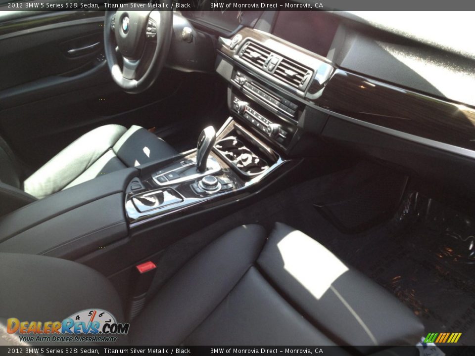 2012 BMW 5 Series 528i Sedan Titanium Silver Metallic / Black Photo #7