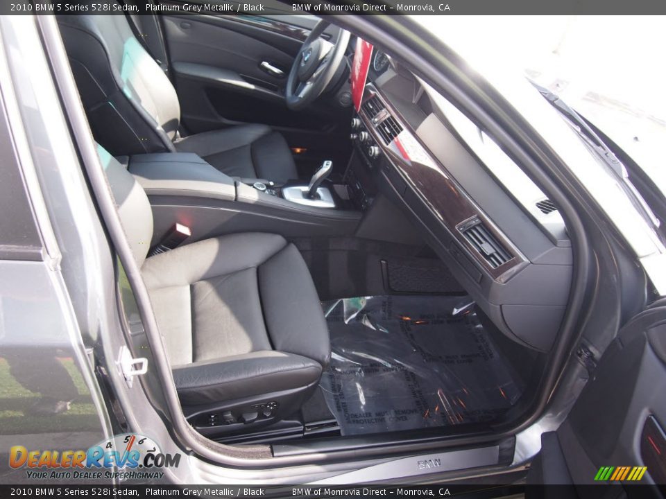 2010 BMW 5 Series 528i Sedan Platinum Grey Metallic / Black Photo #5