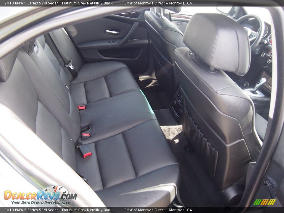2010 BMW 5 Series 528i Sedan Platinum Grey Metallic / Black Photo #6