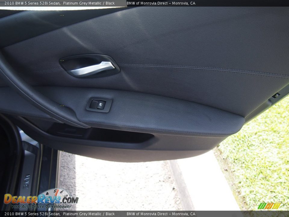 2010 BMW 5 Series 528i Sedan Platinum Grey Metallic / Black Photo #7