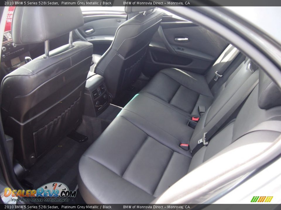 2010 BMW 5 Series 528i Sedan Platinum Grey Metallic / Black Photo #12