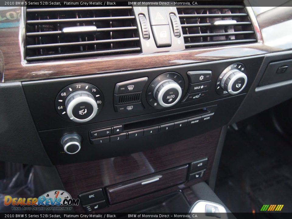 2010 BMW 5 Series 528i Sedan Platinum Grey Metallic / Black Photo #23