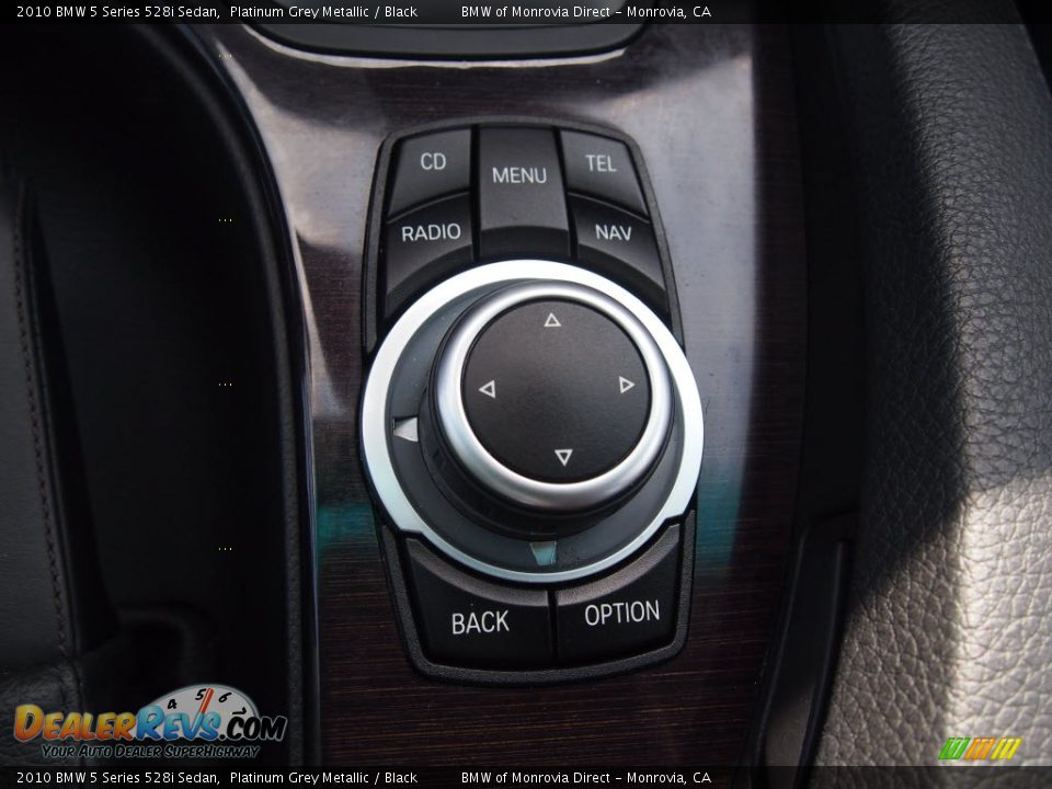 2010 BMW 5 Series 528i Sedan Platinum Grey Metallic / Black Photo #25