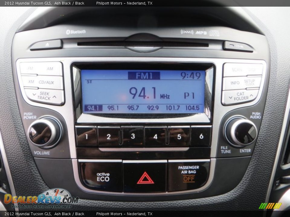 2012 Hyundai Tucson GLS Ash Black / Black Photo #36