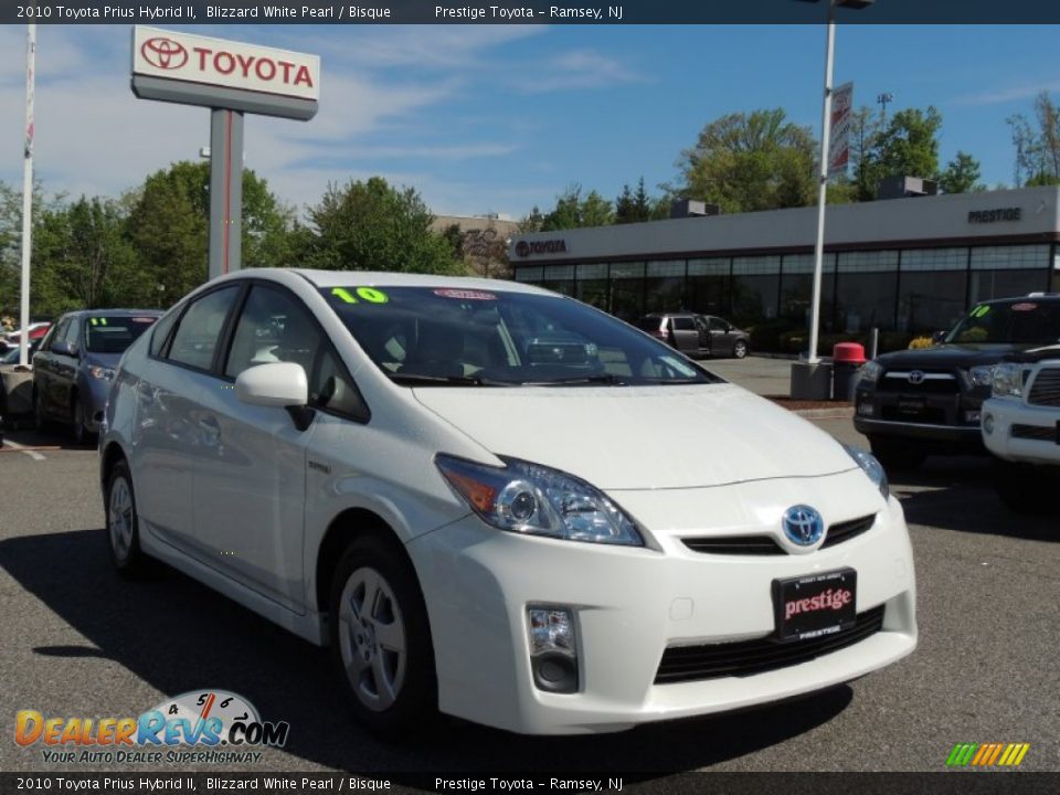 2010 Toyota Prius Hybrid II Blizzard White Pearl / Bisque Photo #1