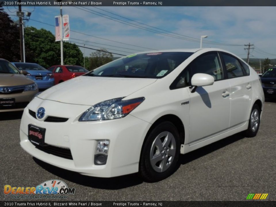 2010 Toyota Prius Hybrid II Blizzard White Pearl / Bisque Photo #3