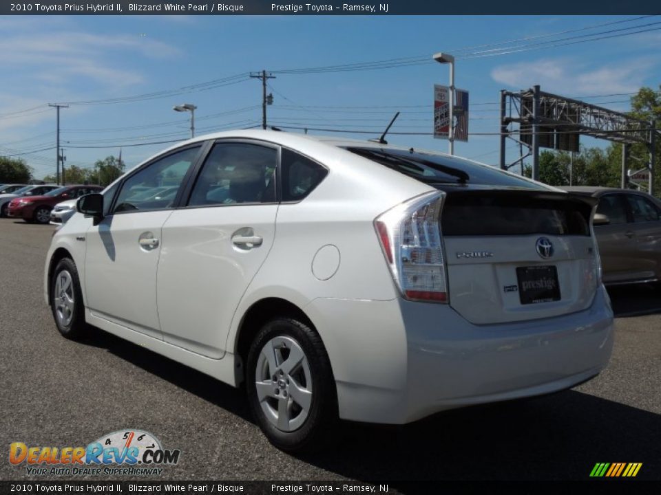 2010 Toyota Prius Hybrid II Blizzard White Pearl / Bisque Photo #4