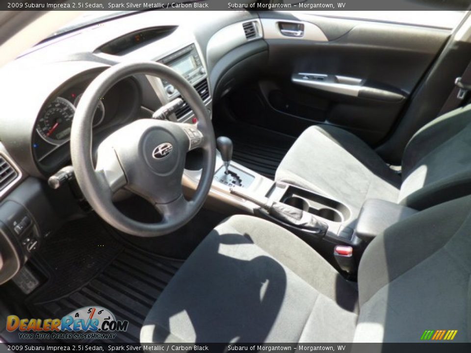 2009 Subaru Impreza 2.5i Sedan Spark Silver Metallic / Carbon Black Photo #7