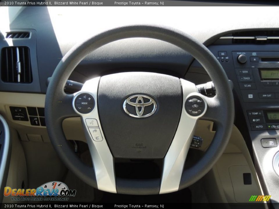 2010 Toyota Prius Hybrid II Blizzard White Pearl / Bisque Photo #9