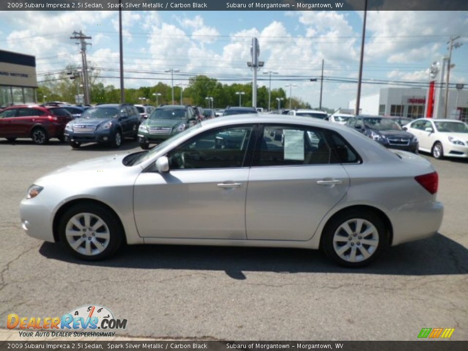 2009 Subaru Impreza 2.5i Sedan Spark Silver Metallic / Carbon Black Photo #8