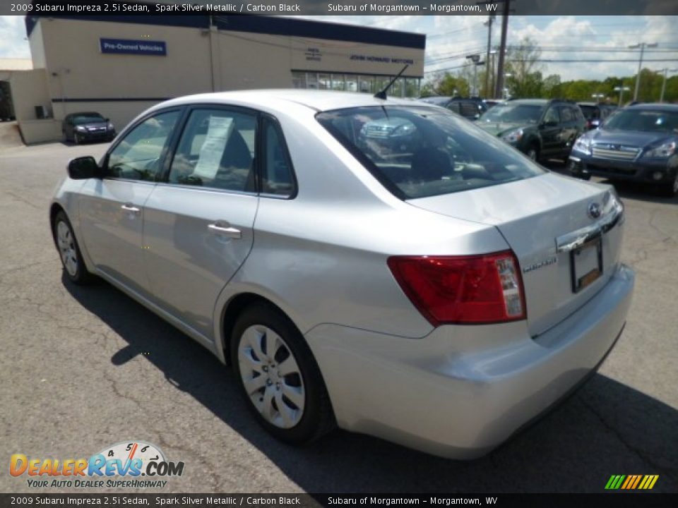 2009 Subaru Impreza 2.5i Sedan Spark Silver Metallic / Carbon Black Photo #9