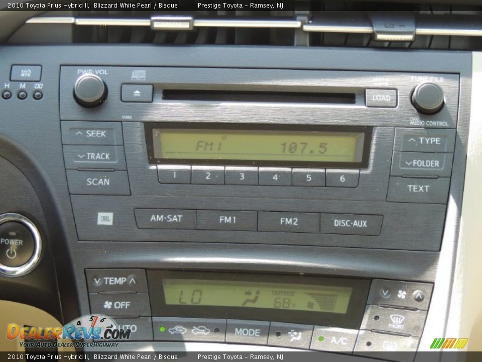 2010 Toyota Prius Hybrid II Blizzard White Pearl / Bisque Photo #11