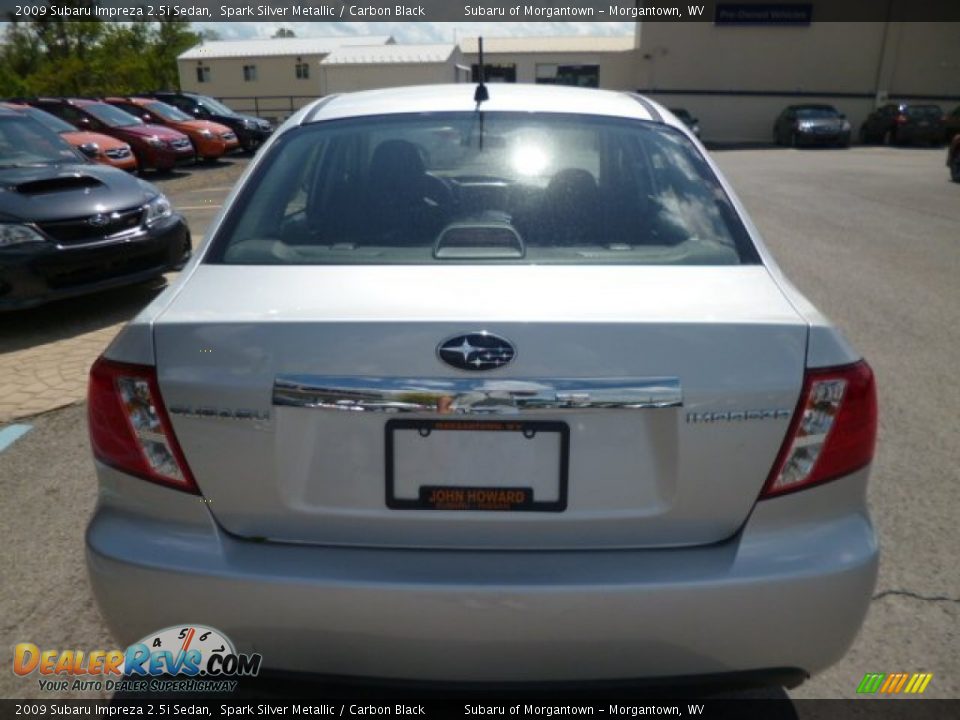 2009 Subaru Impreza 2.5i Sedan Spark Silver Metallic / Carbon Black Photo #10