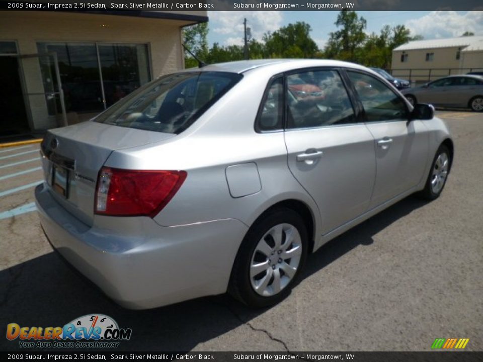 2009 Subaru Impreza 2.5i Sedan Spark Silver Metallic / Carbon Black Photo #11
