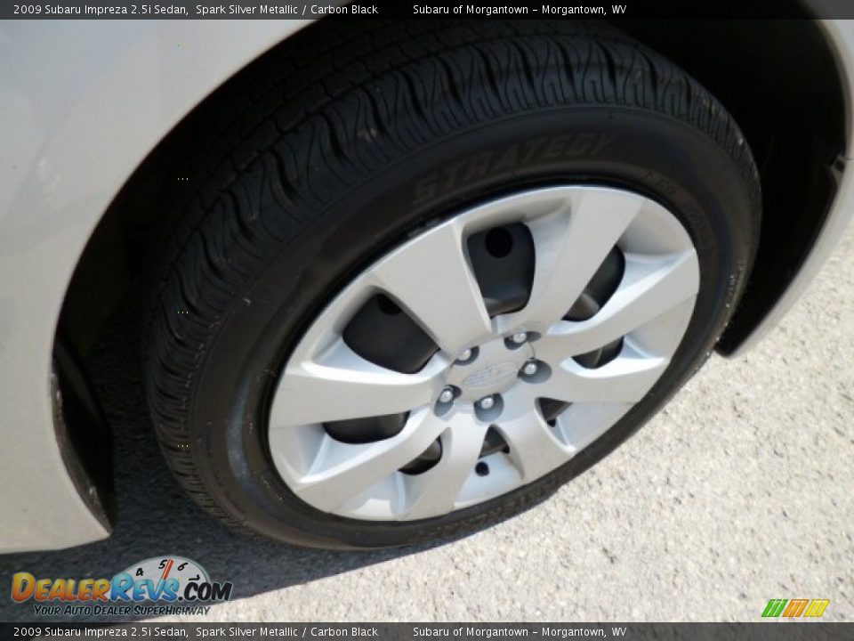 2009 Subaru Impreza 2.5i Sedan Spark Silver Metallic / Carbon Black Photo #13