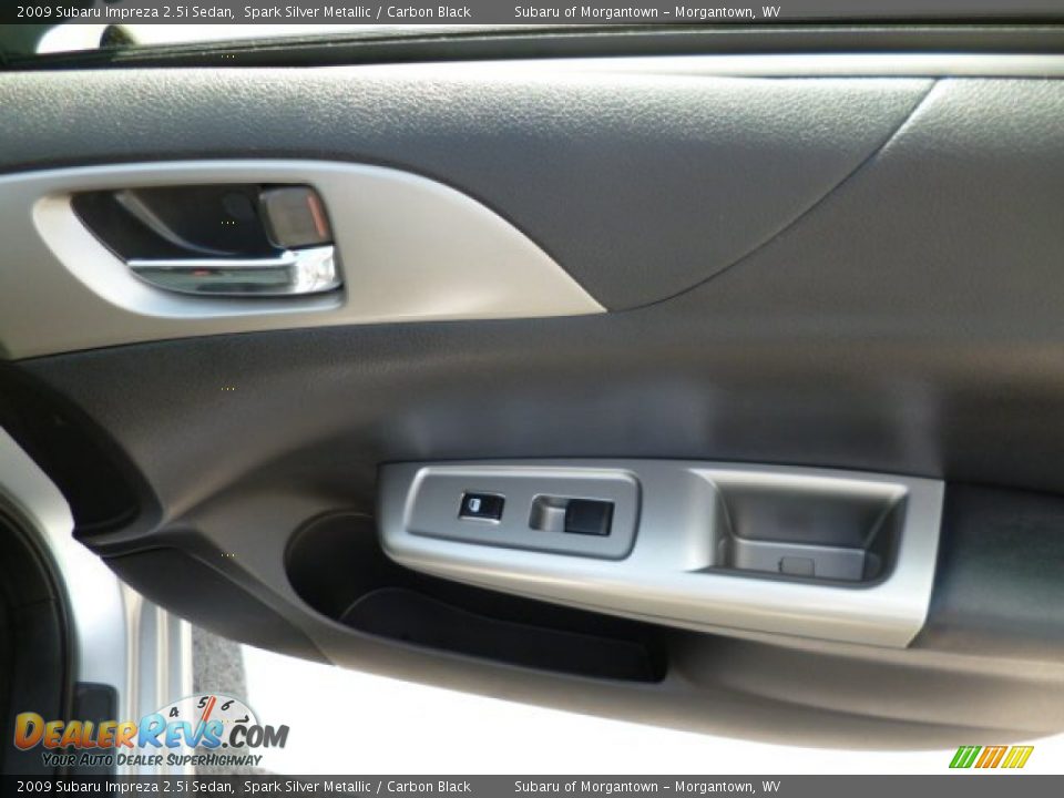 2009 Subaru Impreza 2.5i Sedan Spark Silver Metallic / Carbon Black Photo #14