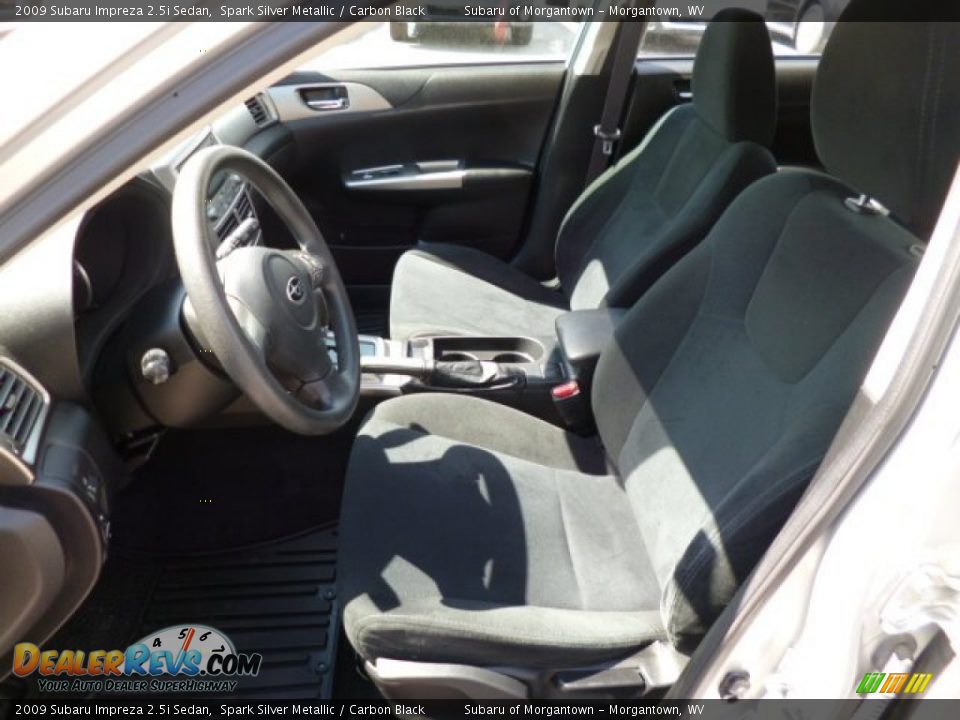 2009 Subaru Impreza 2.5i Sedan Spark Silver Metallic / Carbon Black Photo #16