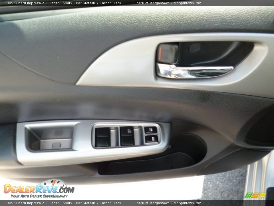 2009 Subaru Impreza 2.5i Sedan Spark Silver Metallic / Carbon Black Photo #17