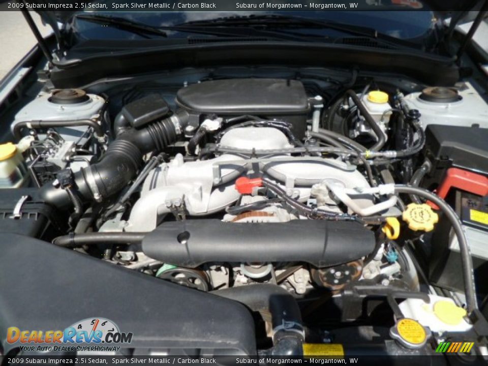 2009 Subaru Impreza 2.5i Sedan Spark Silver Metallic / Carbon Black Photo #18