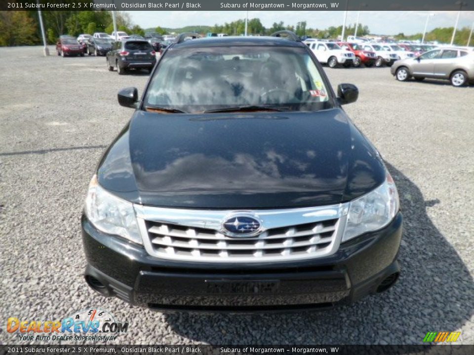 2011 Subaru Forester 2.5 X Premium Obsidian Black Pearl / Black Photo #2