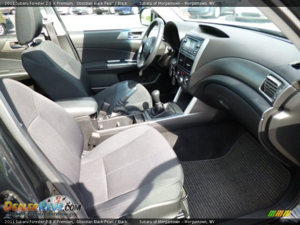 2011 Subaru Forester 2.5 X Premium Obsidian Black Pearl / Black Photo #4