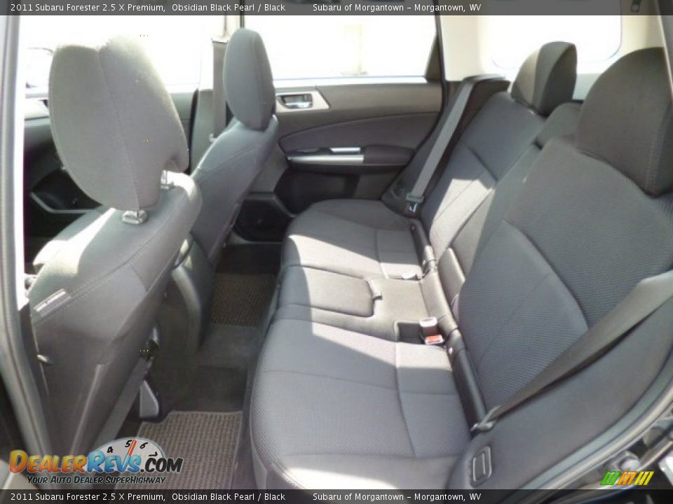 2011 Subaru Forester 2.5 X Premium Obsidian Black Pearl / Black Photo #6