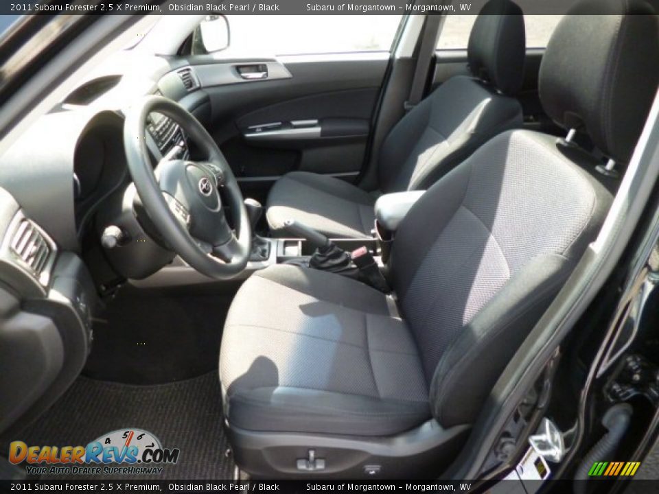 2011 Subaru Forester 2.5 X Premium Obsidian Black Pearl / Black Photo #7