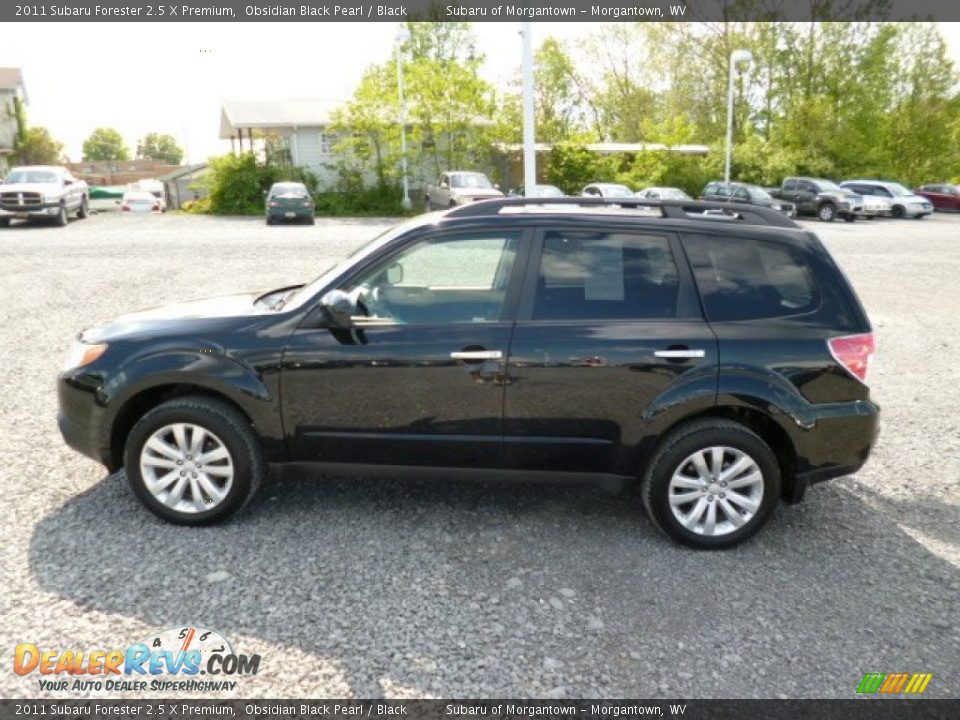 2011 Subaru Forester 2.5 X Premium Obsidian Black Pearl / Black Photo #8