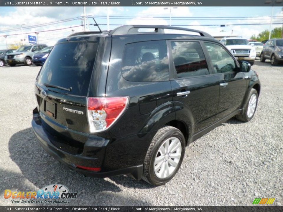 2011 Subaru Forester 2.5 X Premium Obsidian Black Pearl / Black Photo #11