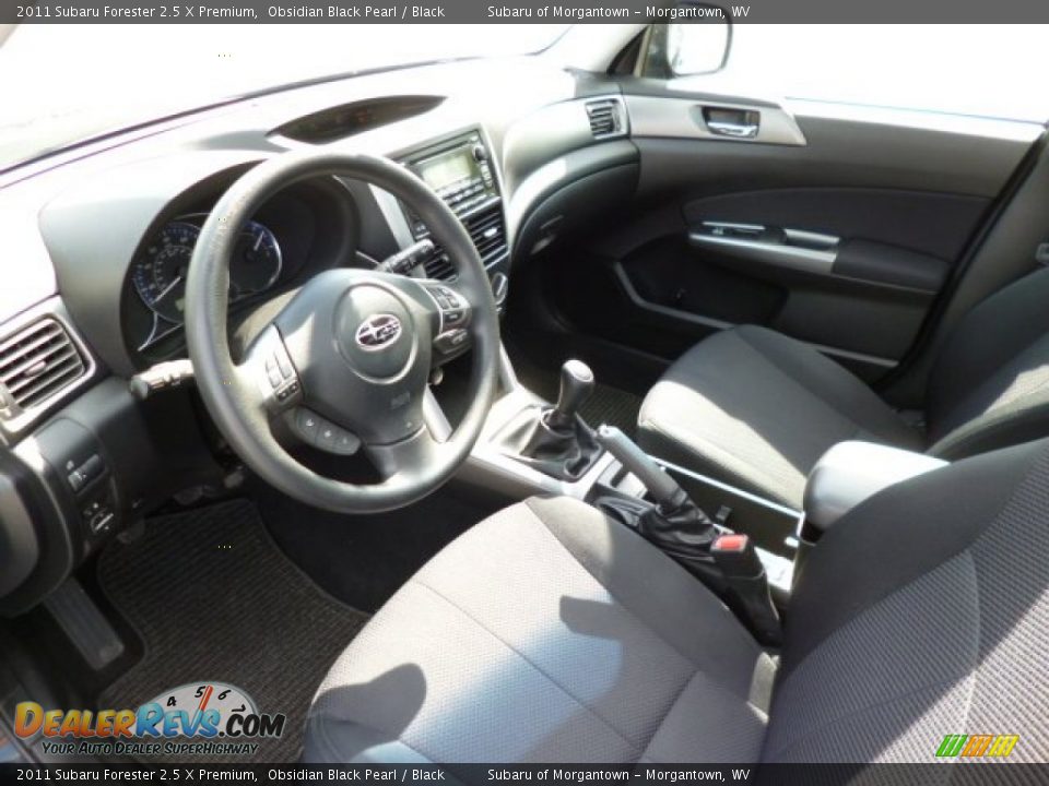 2011 Subaru Forester 2.5 X Premium Obsidian Black Pearl / Black Photo #16