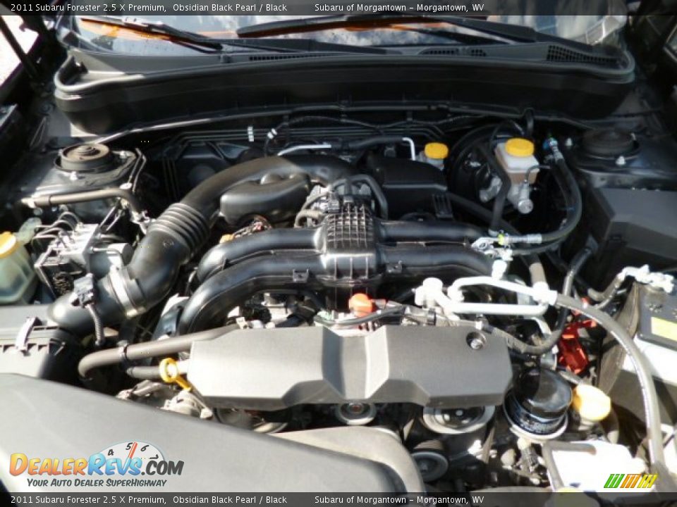 2011 Subaru Forester 2.5 X Premium Obsidian Black Pearl / Black Photo #18