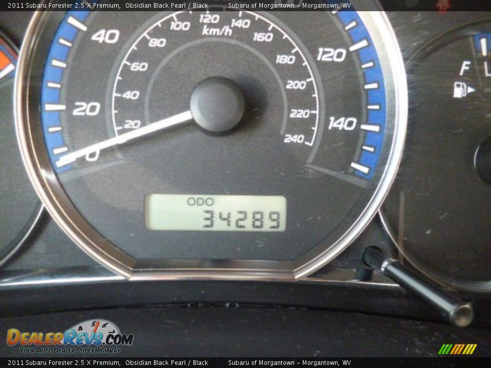 2011 Subaru Forester 2.5 X Premium Obsidian Black Pearl / Black Photo #20