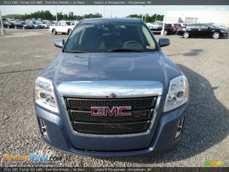 2011 GMC Terrain SLE AWD Steel Blue Metallic / Jet Black Photo #2